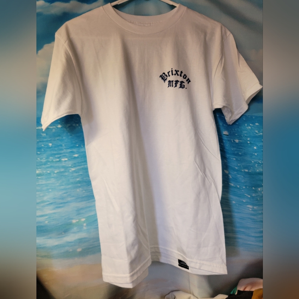 Brixton NWOT Mens Standard Fit White Tshirt‎ Size Small